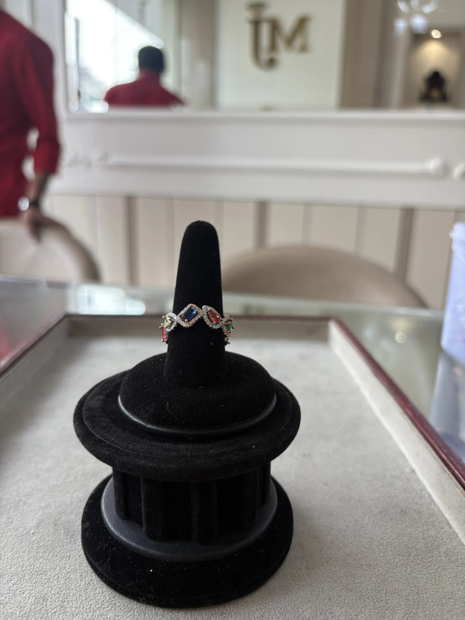Rang Wave Ring in rhodium plated 925 sterling silver, photo 2