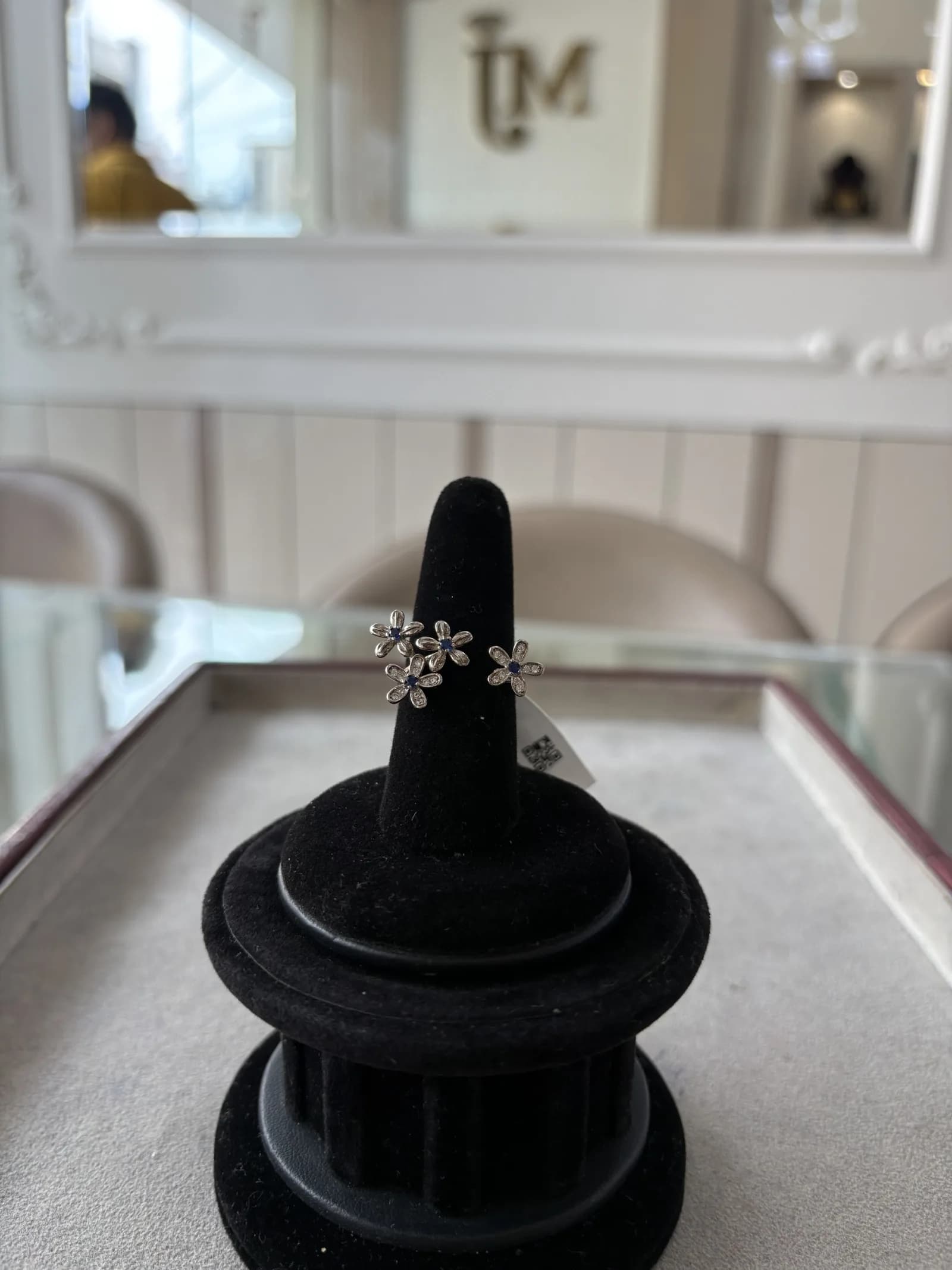 Phool Cluster Ring in rhodium plated 925 sterling silver, photo 2