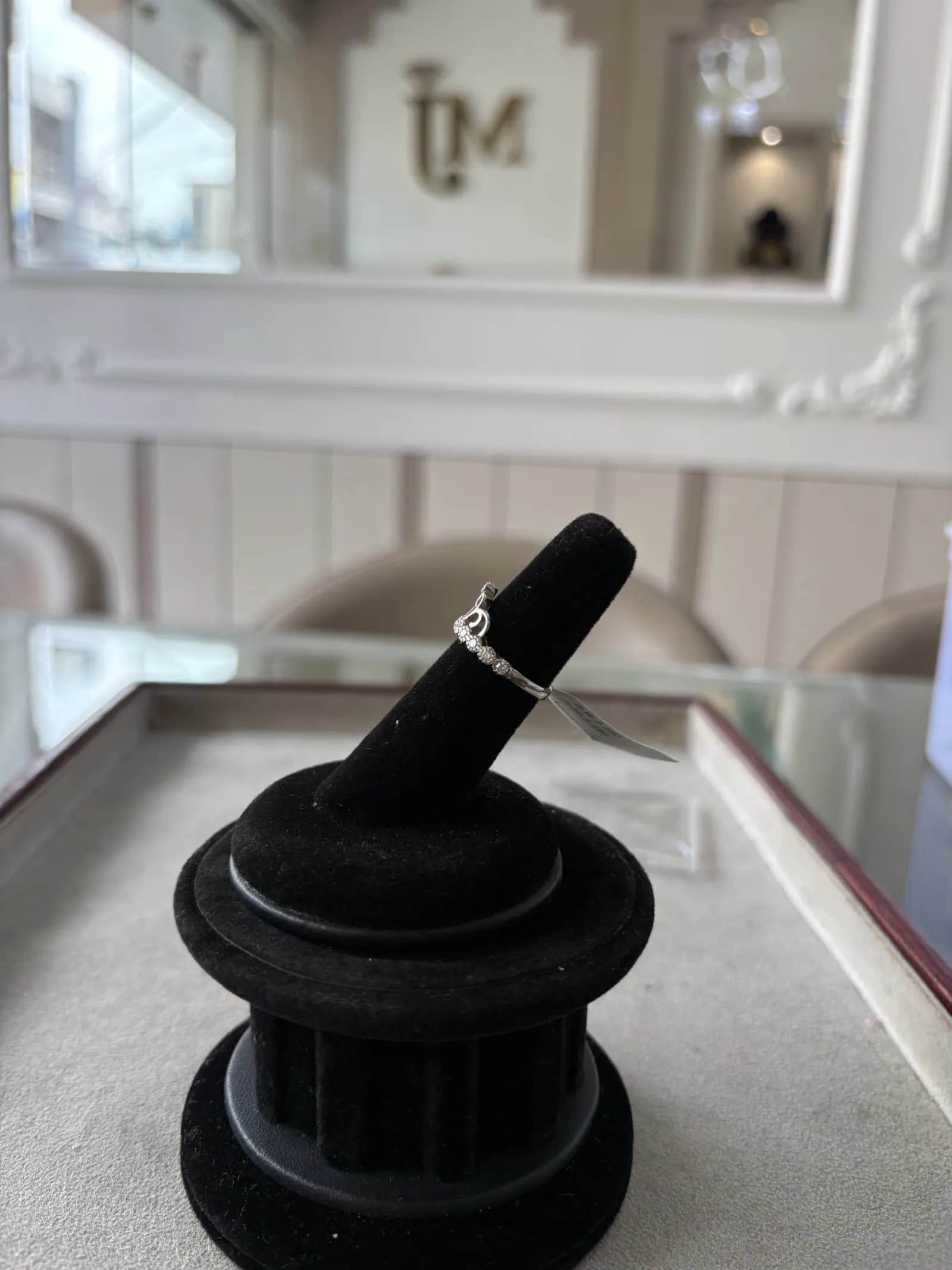 Rani Crown Ring in rhodium plated 925 sterling silver, photo 3