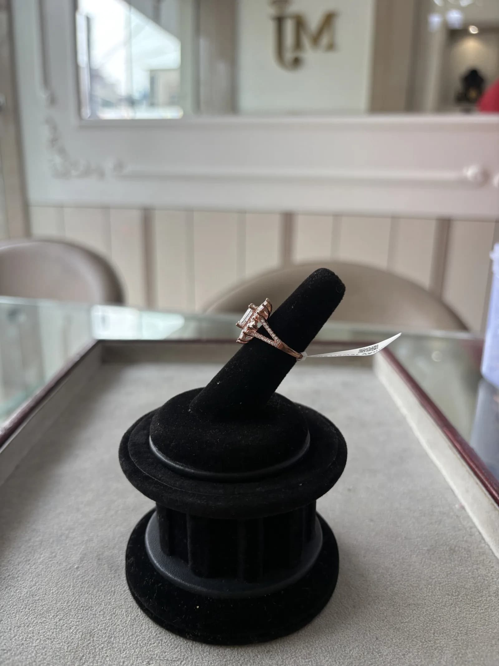 Rose Starburst Halo Ring in rose gold plated 925 sterling silver, photo 3