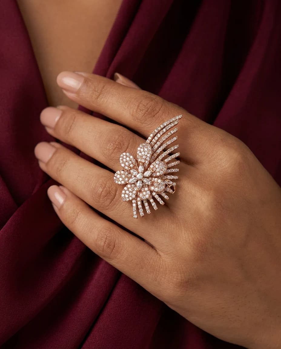 Leaf Spray Ring