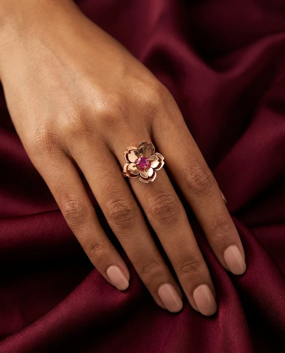 Gulab Flower Ring