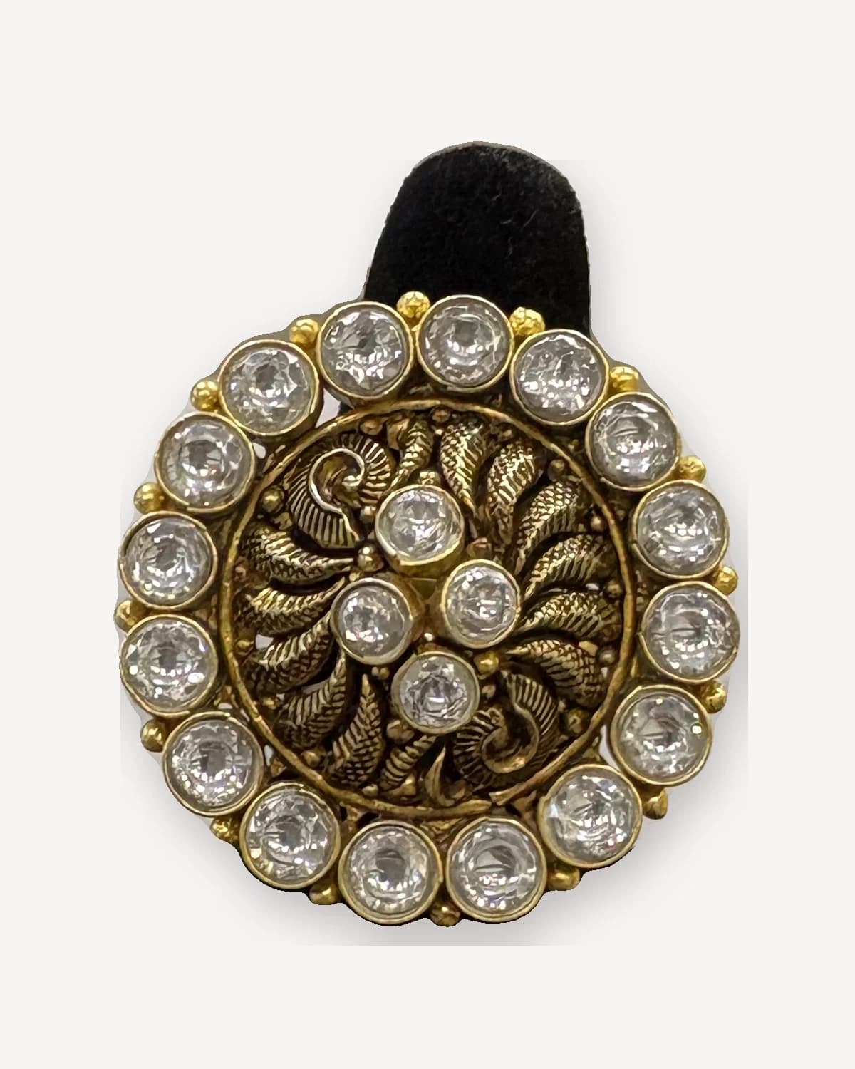 Surya Kundan Cocktail Ring