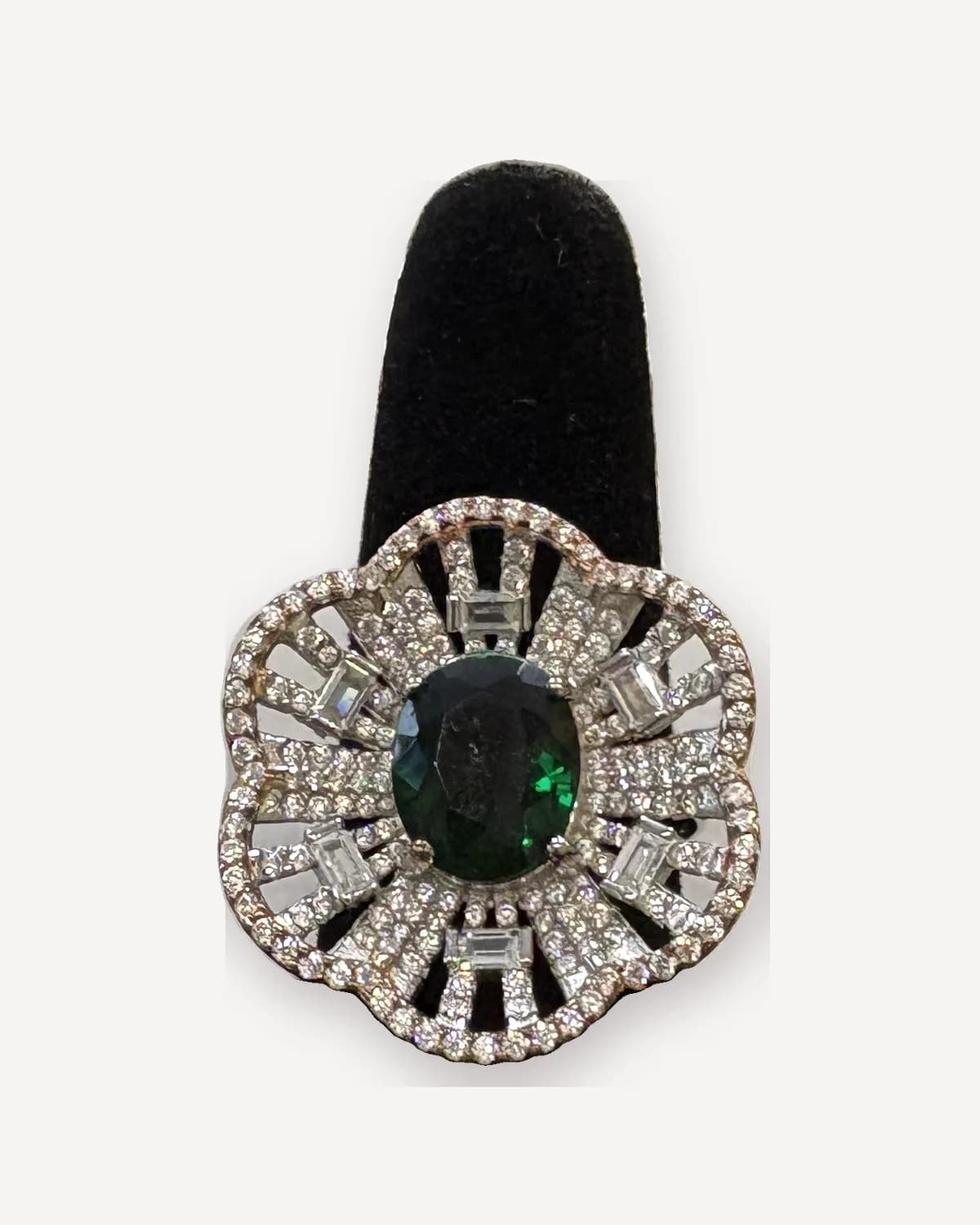 Verde Bloom Halo Ring