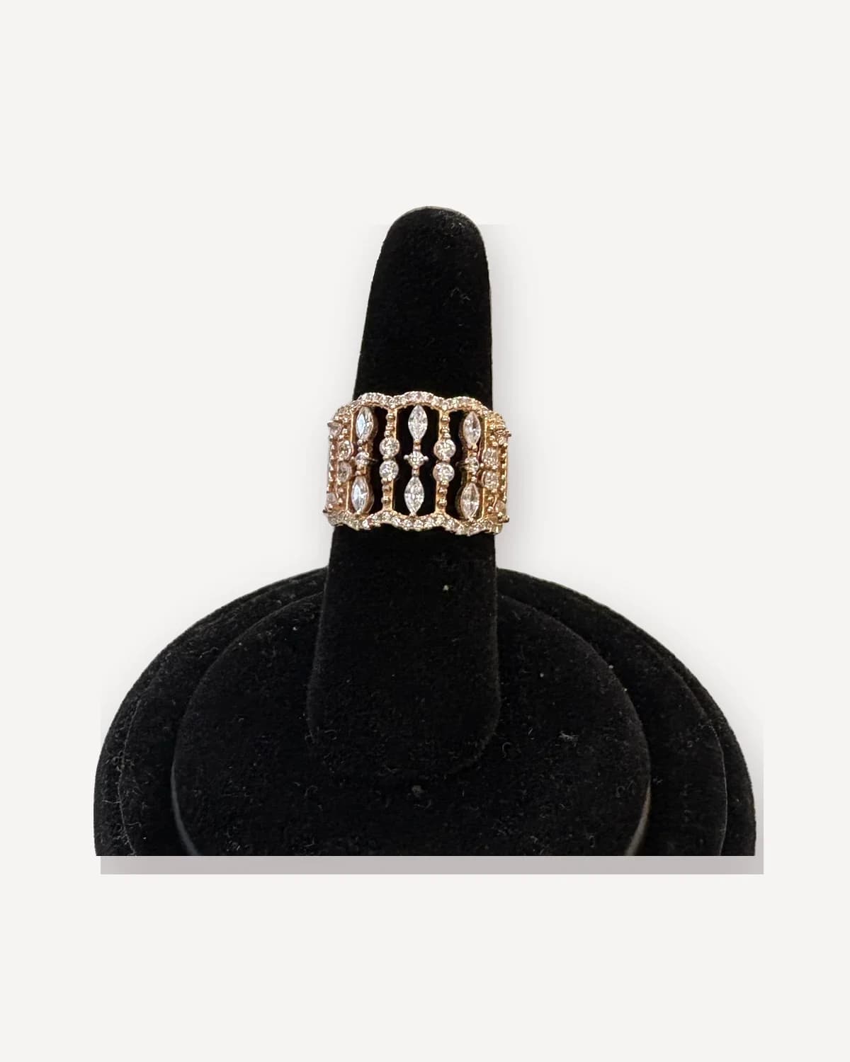 Marquise Lattice Band Ring