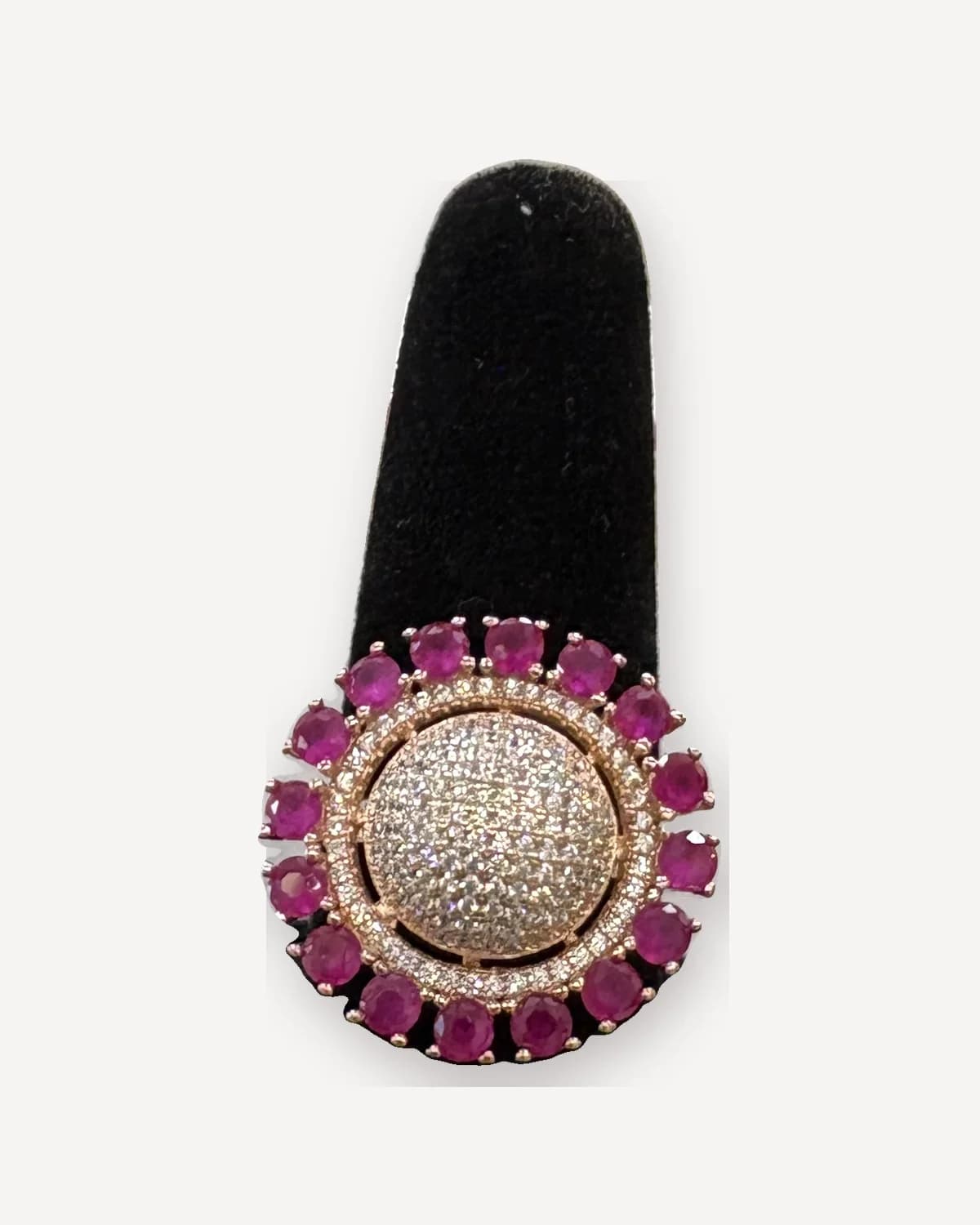 Rouge Halo Dome Ring