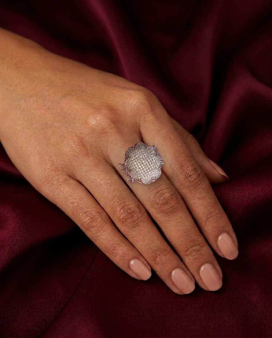 Pavé Dome Cocktail Ring