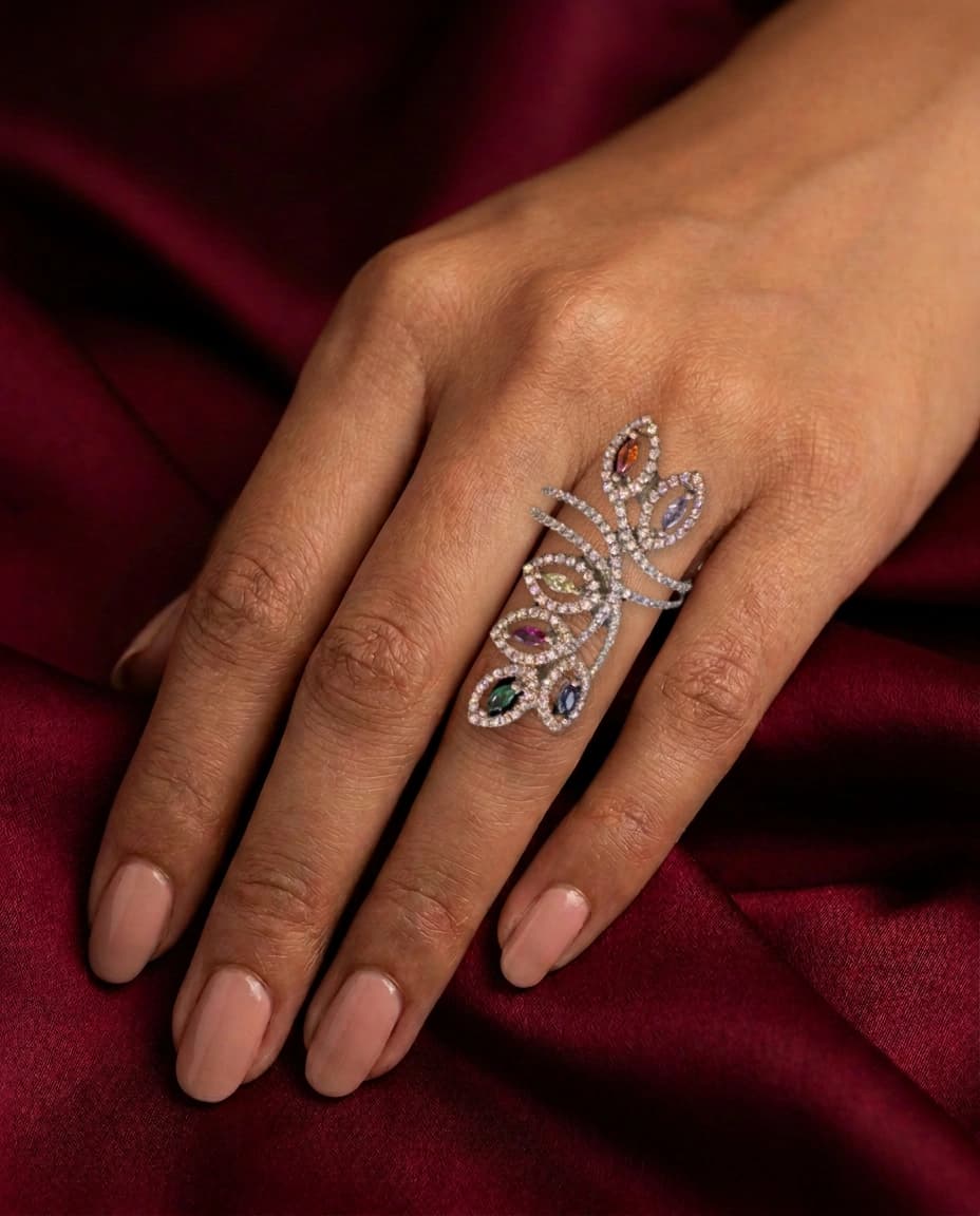 Rangoli Vine Ring