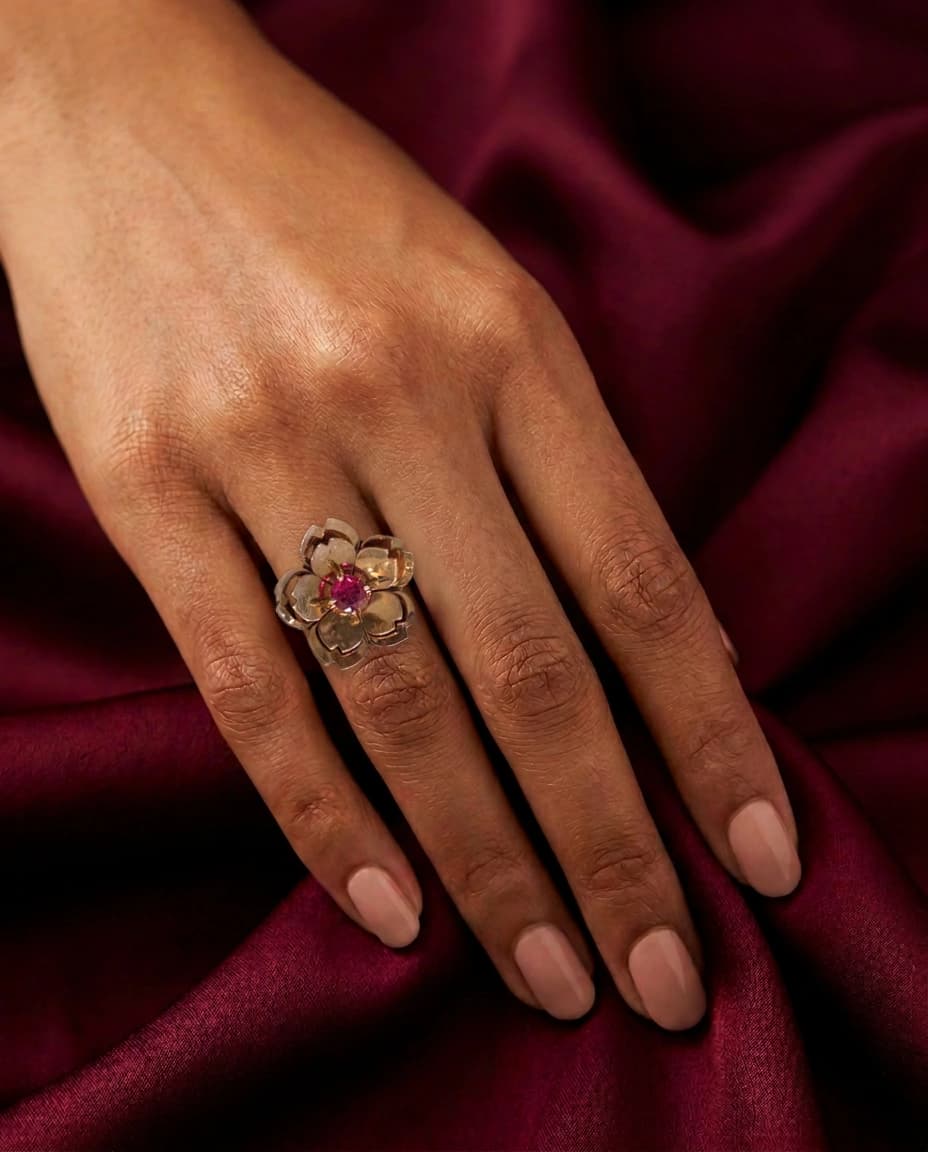Gulab Flower Ring